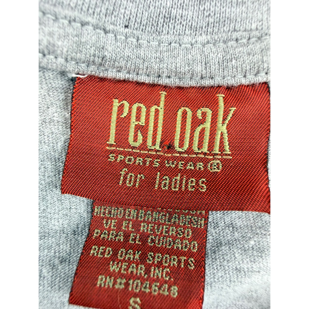 Red Oak Florida State Seminoles V-Neck Colorblock Long Sleeve Shirt Red Gray S - Picture 3 of 12